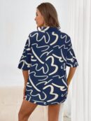 Conjunto Veraniego de Shorts y Camisa Estampada