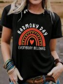 Remera Gráfica Mujer 'Todos Pertenecemos' 100% Poliéster