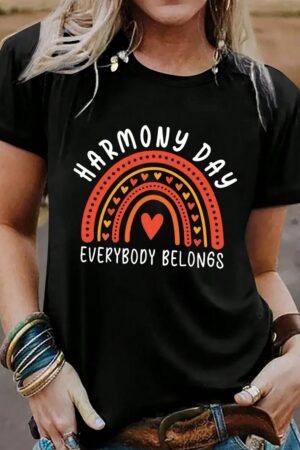 Remera Gráfica Mujer 'Todos Pertenecemos' 100% Poliéster