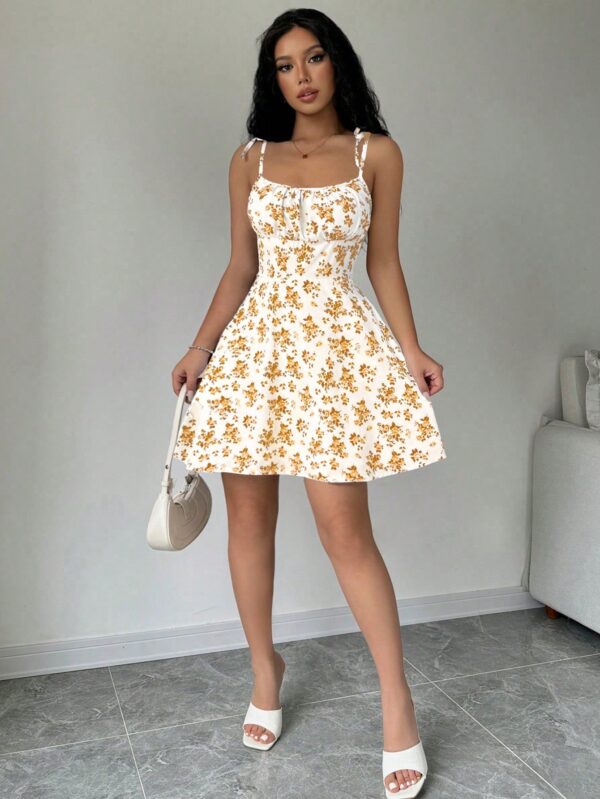 Vestido Corto Boho con Tirantes y Estampado Floral - Image 24