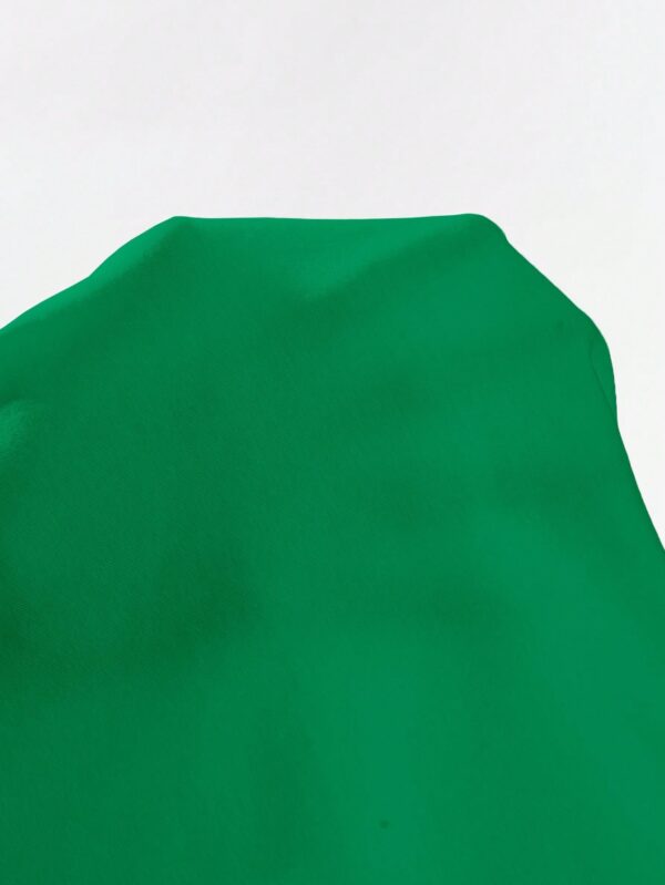 Musculosa de Verano de Color Sólido con Cuello Redondo y Plisado - Image 85