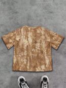 Remera Casual Oversize con Estampado Camuflado y Manga Corta