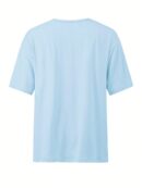 Camiseta Oversize con Estampado Vaquero y Cuello Redondo