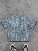 Remera Casual Oversize con Estampado Camuflado y Manga Corta