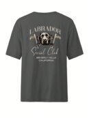 Camiseta Oversize con Estampado Vaquero y Cuello Redondo