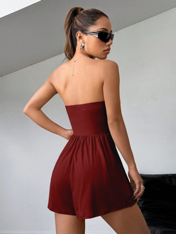 Romper Tubo Ruched Veraniego Sexy de Tiro Alto - Image 14