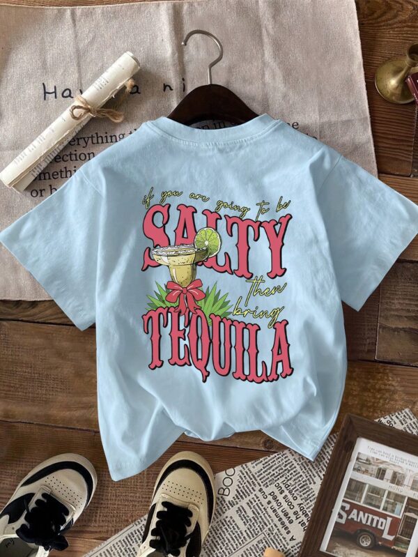 Remera Estampada de Frutas y Letras con Cuello Redondo - Image 31