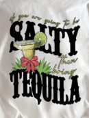 Remera Estampada de Frutas y Letras con Cuello Redondo