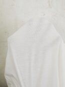 Musculosa de Verano de Color Sólido con Cuello Redondo y Plisado