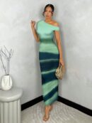 Vestido Largo Asimétrico Elegante Ajustado