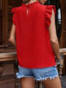Blusa Veraniega con Volantes y Mangas Mariposa