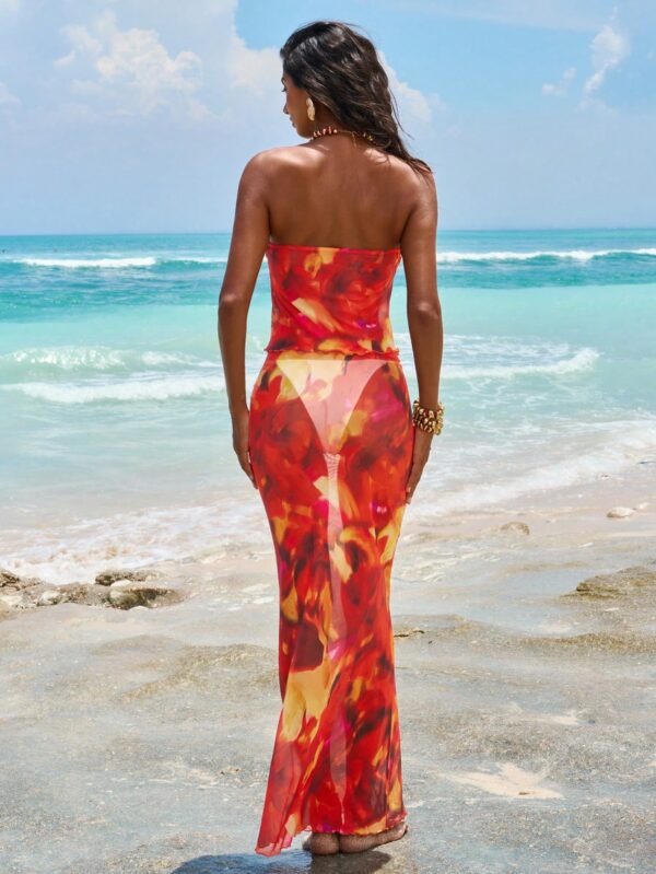 Set dos piezas Bandeau Bodycon estilo playero - Image 12