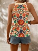 Top de Verano a Rayas con Cuello Halter